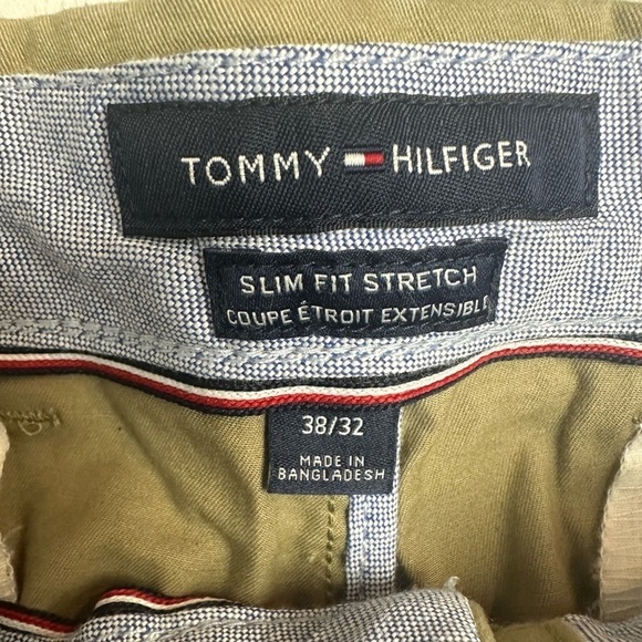 Tommy Hilfiger Mens Slim Fit Stretch Khaki Pants Size 38x32 - Picture 3 of 6